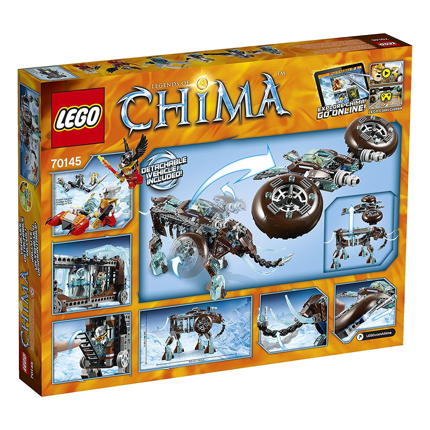Badekar Derfor Universitet LEGO Chima Maula's Ice Mammoth Stomper - Walmart.com