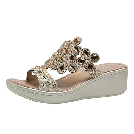 

ZIZOCWA Fuzzy Slipper For Women Indoor Sneaker Sandals For Women Chunky Water Slope Shoes Heel Drop Wedges Bohemian Women S Casual Causal Wave Sandals Style Slippers Shoes Point Women S Sandals Bare