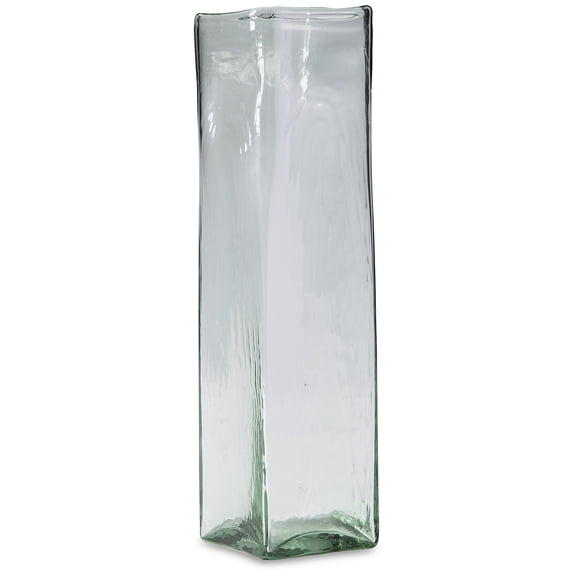 Signature Design by Ashley Taylow Green Glass Decorative Vase Set of 3 - Large 15" Indoor/Outdoor Floral Display