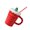 Red, variant on POYOGA Delicate Holiday Ceramic Mugs for Coffee Christmas Gift Homes Office Use