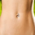 thumbnail image 4 of TechWave Stainless Steel Rhinestone Navel Belly Button Rings Geometric Shape Navel Rings Zircon Belly Navel Piercing Jewelry For Women Girls U Belly Button Piercing Reverse Belly Button Piercing Real, 4 of 4