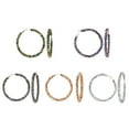 thumbnail image 3 of Women Hoop Earrings Decorative Rhinestone Ear Hoop Ear Clip Jewelry Earrings, 3 of 7