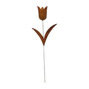 Tulip Rusted Garden Stake