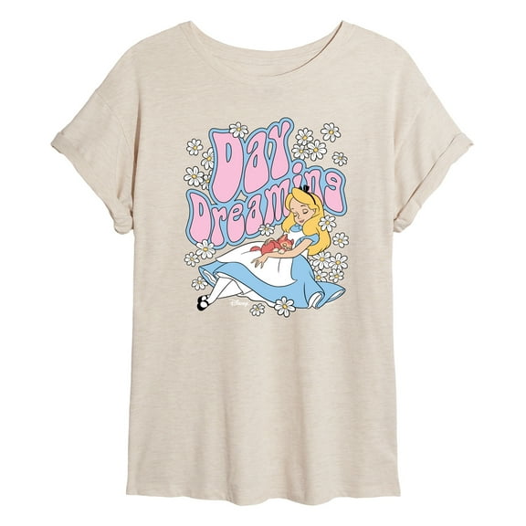 Disney - Alice In Wonderland - Day Dreaming - Women's Oversized T-Shirt
