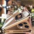 thumbnail image 1 of Funda antimiradas para iPhone 12 Pro Max, con fuerte adsorción magnética, protector de lente de cámara, marco de metal 360, protección de cuerpo completo, vidrio de doble cara (iPhone12Promax, azul) Fokelyi CZDZ-ZH44-3, 1 of 9