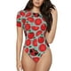 thumbnail image 1 of Balery Cute Tomato Body de cuello redondo de manga corta para mujer Tops de manga corta Tops básicos-XX-Large, 1 of 7