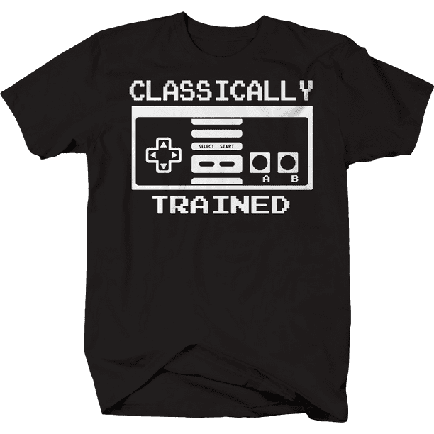 Classically Trained T Shirt Gamer shirts for men Medium Black - Walmart.com