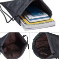 thumbnail image 5 of Gym Bag Sports Bag Backpack With Zip&inner Pocket, Waterproof Drawstring Gym Bag Adjustable Hipster Gym Bag, 5 of 5