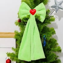 Mecorevxz Christmas Tree Ornaments for Winter Heart Shaped Bow Tied Hanging,Christmas Decorations