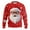 Red, variant on Knitted Ribbed Casual Pullover Sweater Long Sleeve Crewneck Soft Warm Winter Autumn Fashion Top Comfortable Relaxed Fit Sunny Day Jacket S