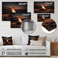 thumbnail image 4 of Designart "Sunset at the Beachside Pier II" Nautical & Beach Metal Wall Art, 4 of 5