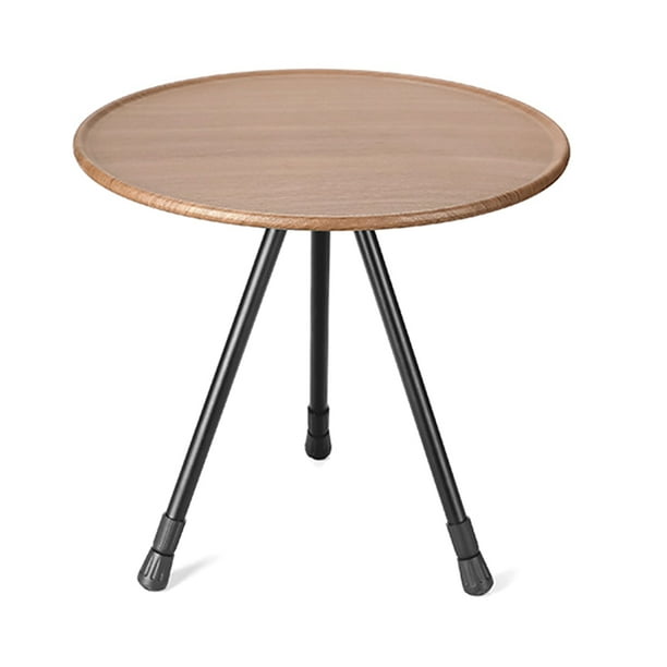 Mesa redonda Mesa de aleación de aluminio ligera portátil para acampar, mesa ajustable en altura, mesa plegable para pícnic al aire libre, pesca, barbacoa, Mini mesa redonda Irfora Mesa redonda