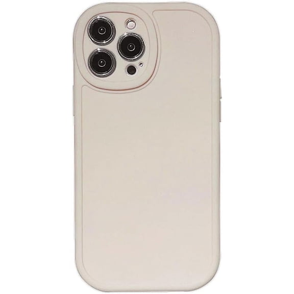 Solid Color Matte Soft for iPhone Case (White,iPhone 12)