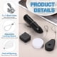 thumbnail image 3 of Uxcell Cable Retráctil de Control Remoto 3.3ft (1M) 5.29oz, 3PCS Lazo de Seguridad para TV, Blanco, 3 of 7