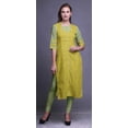 thumbnail image 2 of Bimba Tunique d'Été pour Femmes à Manches 3/4 Imprimée Kurtis Droits Longs Indiens, 2 of 6