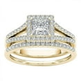 thumbnail image 4 of Womens Rings 2-in-1 Set Detachable Shiny Diamond Ring Set Engagement Wedding Rings Inlaid Zircon Ring, 4 of 9