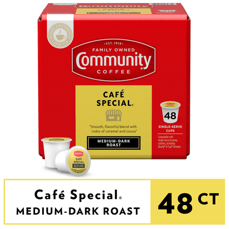 (2 pack) Community Coffee Cafe Special Medium Roast Keurig Coffee Pods, 48 Ct