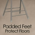 thumbnail image 4 of Lavish Home Folding Stool - Backless 24-Inch Stool with 225lb Capacity for Kitchen or Rec Room - Portable Indoor Counter Bar Stools (Gray), 4 of 5