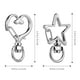 thumbnail image 3 of 20 llaveros de corazón, llaveros de estrella, clip de llavero, llavero de estrella, hebillas de langosta multifuncionales, hebillas de bolsa, 3 of 7