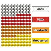 Dowling Magnets Magnetic Place Value Disks & Headings: Grades 1-3 (144 Pieces)