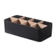 thumbnail image 5 of Organizador de maquillaje, escritorio, oficina, papelería, suministros de escritorio, caja porta lápices para controles remotos, artículos diversos, negro, 5 of 9