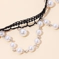 thumbnail image 2 of Collier Ras du Cou en Dentelle pour Femmes Collier Délicat en Fausse Perle Collier Gothique Lolita, 2 of 10