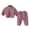 Hot Pink, variant on LIUJUNSHOP Kids Cozy Sweatsuit Outfits Set Quarter-Zip Long Sleeve Top Elastic Waist Pants Boys Girls Beige 18-24 Months