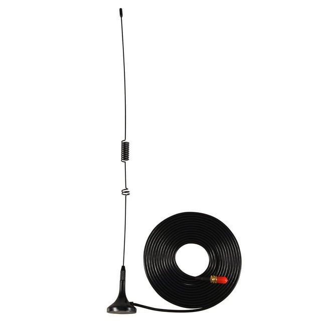 Antena de coche de banda dual hembra UT-106UV SMA con base magnética para radio bidireccional Walkie Talkie