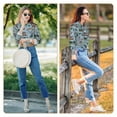 thumbnail image 7 of KLL Camping Caravan Print Women's Long Sleeve Pajamas with Pants Sleepwear Loungewear 2 Set-Small, 7 of 7
