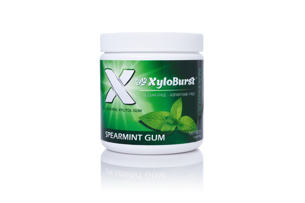 Xylitol Gum Spearmint By Xyloburst 100 Pieces