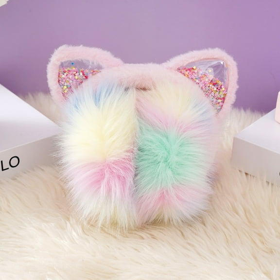 Winter Windproof Cold-Proof Warm Color-Block Ear Muffs Ear Protection