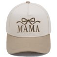 thumbnail image 1 of Gorra de béisbol lisos de algodón con bordado de lazo MAMA, 1 of 2