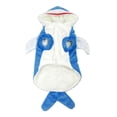 thumbnail image 4 of Sudadera con capucha de forro polar de tiburón Mogoko para mascotas, cálida, L, 31 cm, 4 of 7