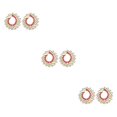 thumbnail image 1 of Pendientes bohemios Sonducket Rosa 1 par de joyería novia regalo personalizado, 1 of 6