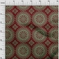 thumbnail image 3 of oneOone Cotton Poplin Maroon Fabric Asian Block Sewing Fabric By The Yard Printed Diy Clothing Sewing Supplies 56 Inch Wide, 3 of 4
