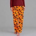 thumbnail image 2 of FAHXNVB Plus Size Halloween Pajama Pants for Women Pumpkin Ghost Spooky Pattern Sleep Pants Elastic Waist Loungewear Pants S-5XL, 2 of 5