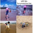 thumbnail image 2 of Sunisery Baby Boys Girls Sun Hat Breathable Adjustable Summer UPF 50+ Sun Protection Beach Wide Brim Flap Hat, 2 of 6