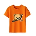 thumbnail image 3 of LIaqionyy Toddler Boys Girls Cute Bear Printed Tops Summer Comfy Cotton T-Shirts Casual Comfy Daily Shirts for Kids 3-10 Years, 3 of 7