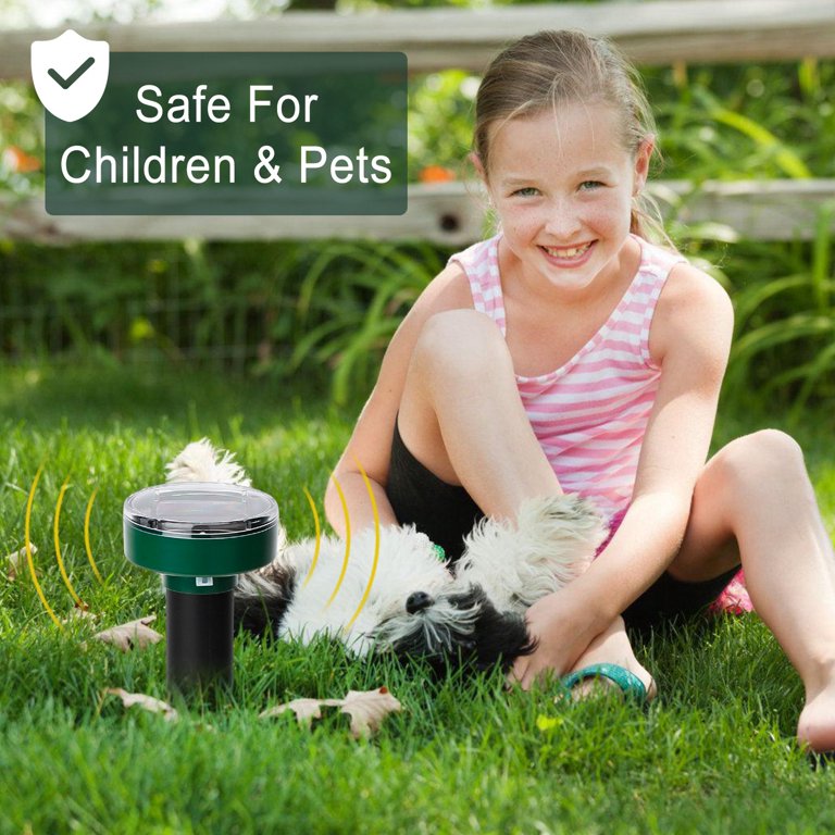 Solar Powered Mole Repellent Stakes