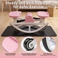 thumbnail image 4 of Leumius Rock Stepper for Exercise,Side-to-Side Stepper Machine with Resistance Bands & Digital Display,Foldable Mini Stepper for Home Workout,Pink, 4 of 8