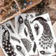 thumbnail image 4 of Juego de 3 calcomanías de pavo real para muebles y manualidades, 6 x 12 pulgadas, con diseño de pavo real, incluye 1 raspador., 4 of 9