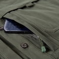 thumbnail image 6 of LWITHSZG Button Down Shirt Men Loose Fit Collared Long Sleeve Shirts Fall Lightweight Going Out Tops Work Casual Outerwear with&nbsp;Pockets, 6 of 9
