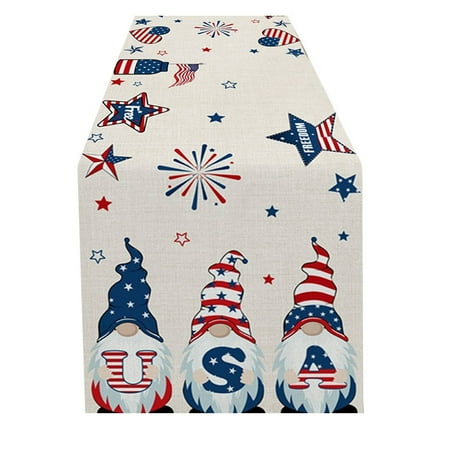

Randolph American Independence Day Table Flag Printing Living Room Table Coffee Table Holiday Decoration Table Flag Decoration National Day 72/13IN