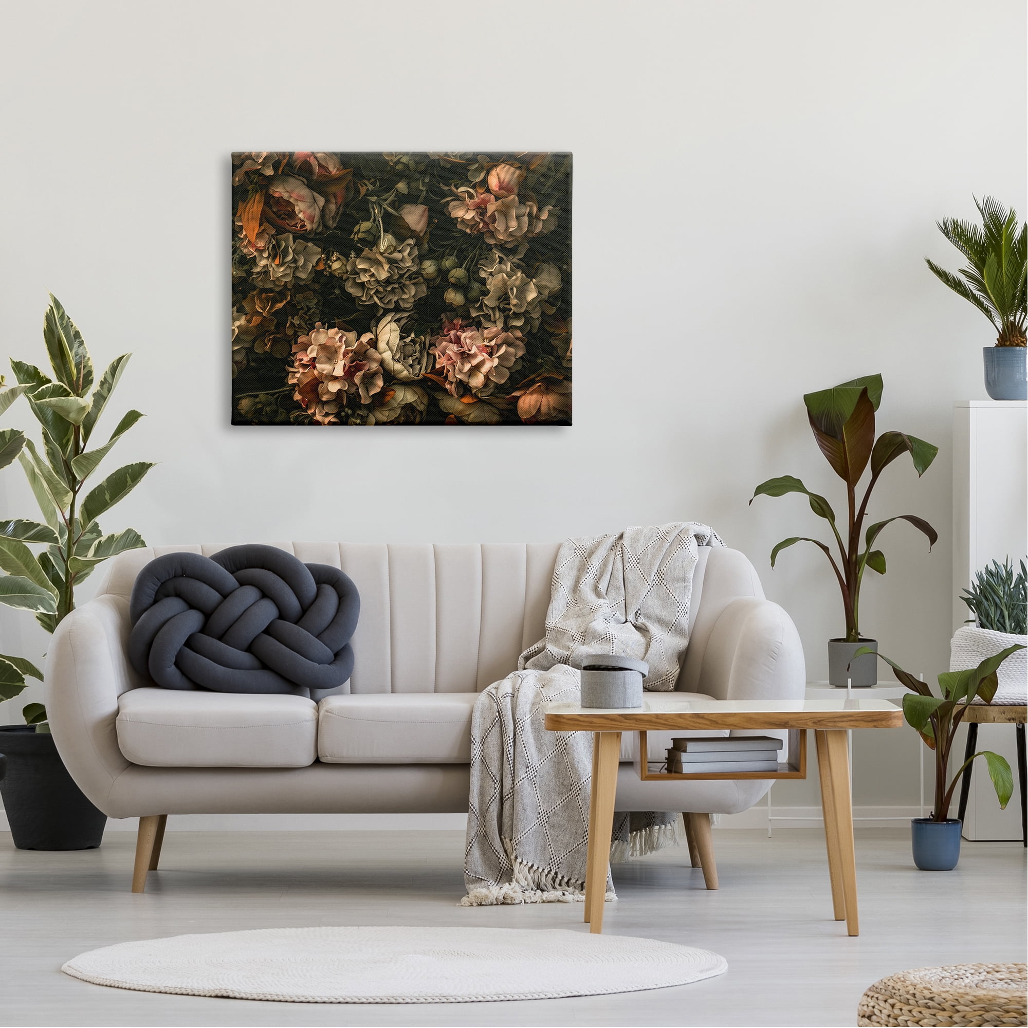Stupell Industries Dark Moody Floral Botanical Closeup Detailed Design Traditional Photography Gallery-Wrapped Canvas Print Wall Art, 40 x 30, Design by Incado