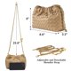 thumbnail image 5 of Bolso Joryin Woven para mujer, bandolera y noche, color marrón claro, 5 of 7