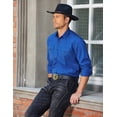 thumbnail image 4 of COOFANDY Men's Western Cowboy Shirts Long Sleeve Cotton Casual Button Down Work Shirt with Pockets, 4 of 6