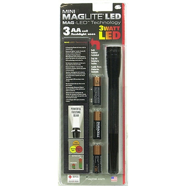 Mag Mini Maglite 3 AA-Cell LED Flashlight with - Walmart.com