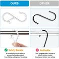 thumbnail image 7 of Minzimin 10/20 Pcs S Hooks for Hanging, Heavy Duty S Shaped Hooks Silver, Kitchen Hooks, S Hanger Hooks for Plants, Pots, Towels and Bags, with Safety Buckle Design, 3.5 Inch, 7 of 7