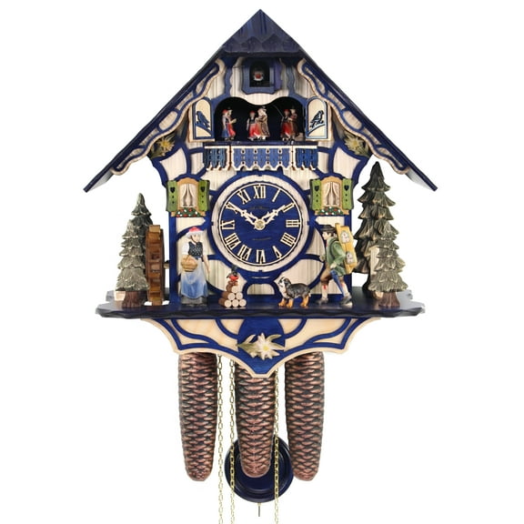 HerrZeit by Adolf Herr - Cuckoo Clock - Black Forest MAGIC BLUE