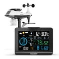 thumbnail image 1 of Raddy UV-6 Professional Weather Station with 6" VA Display and Outdoor Sensor, Wireless Indoor Outdoor Temperature & Humidity Monitor, Atomic Cl, 1 of 9